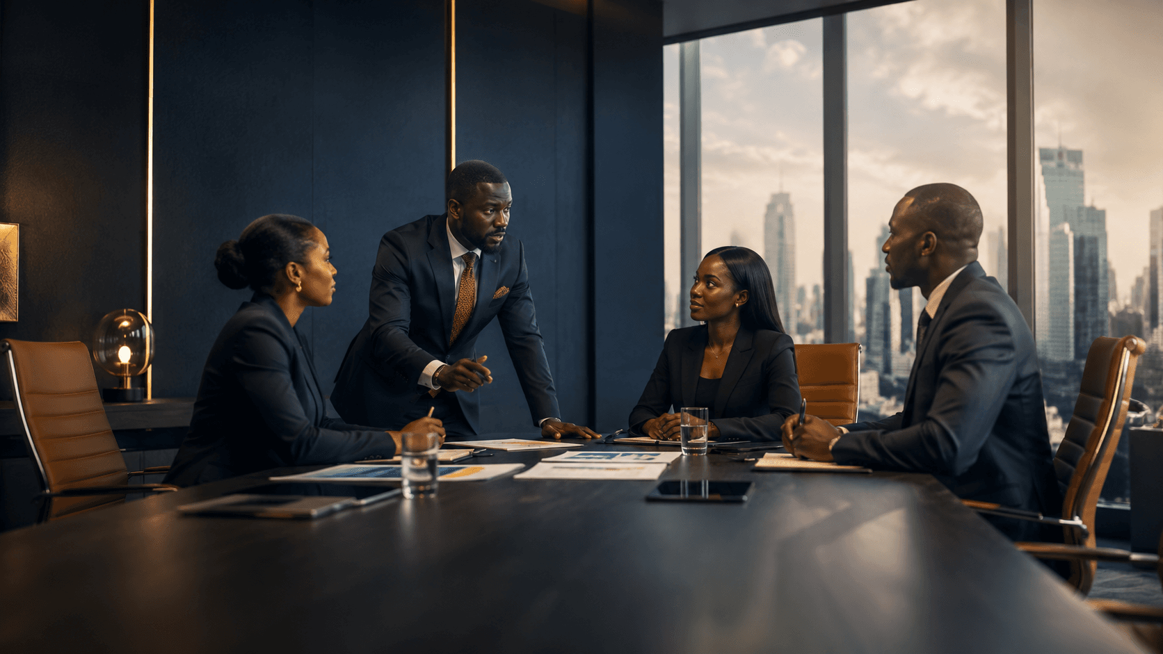 SP&L advisory team in a strategic consulting meeting